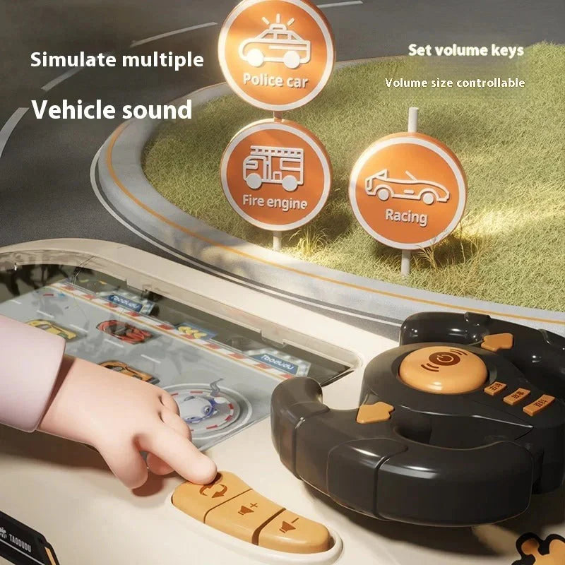 Racing Car Toy with Steering Wheel