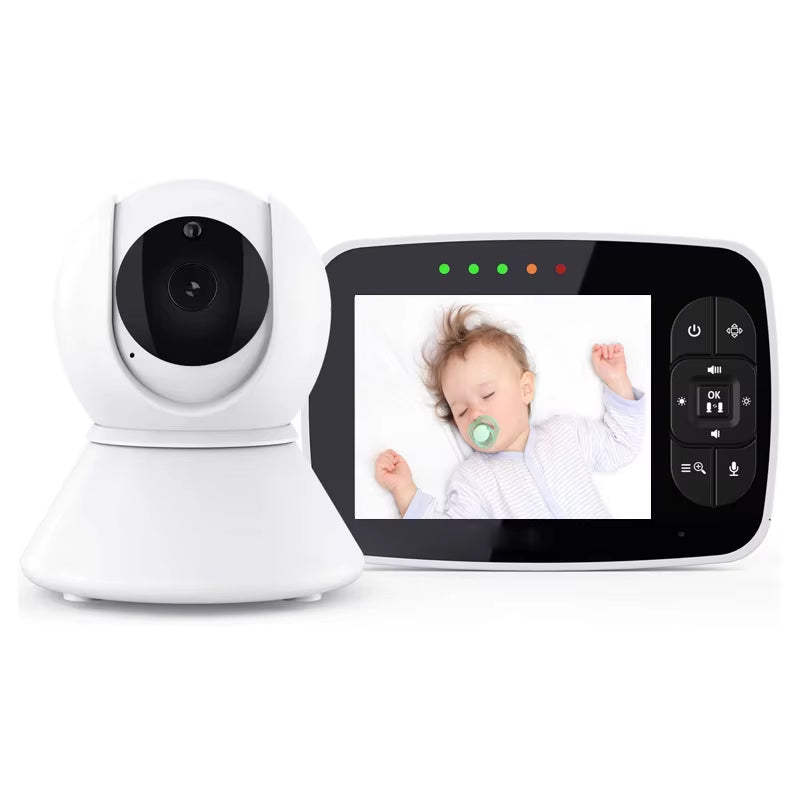 3.5 Inch Video Baby Monitor Infrared Night Vision Wireless Video Baby Monitor with Remote Camera Pan-Tilt-Zoom