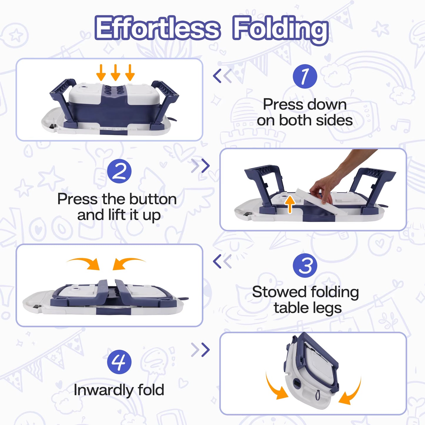 Baby Bathtub,Baby Bath Tub with Soft Cushion & Thermometer,Baby Bathtub Newborn to Toddler 0-36 Months,Portable Travel Baby Tub