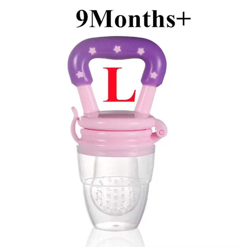 Baby Fruit Feeder, Frozen Teething Toys, Baby Fruit Pacifier, Feeder Silicone Pouches, Baby Eating Essentials for Toddlers Kids